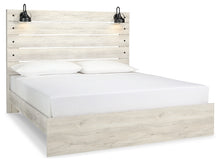 Load image into Gallery viewer, Cambeck King Panel Bed with Mirrored Dresser
