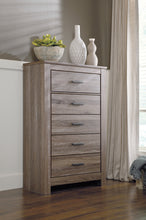 Load image into Gallery viewer, Zelen King/California King Panel Headboard with Mirrored Dresser, Chest and 2 Nightstands
