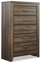 Load image into Gallery viewer, Juararo Queen Panel Bed with Mirrored Dresser, Chest and 2 Nightstands
