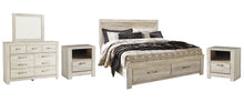 Load image into Gallery viewer, Bellaby  Platform Bed With 2 Storage Drawers With Mirrored Dresser And 2 Nightstands
