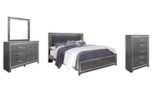 Load image into Gallery viewer, Lodanna King Panel Bed with Mirrored Dresser and Chest
