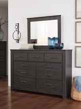 Load image into Gallery viewer, Brinxton Full Panel Bed with Mirrored Dresser, Chest and 2 Nightstands

