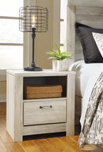 Load image into Gallery viewer, Bellaby  Panel Headboard With Mirrored Dresser And 2 Nightstands

