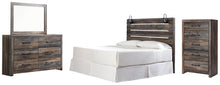 Load image into Gallery viewer, Drystan King Panel Headboard with Mirrored Dresser and Chest
