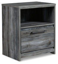 Load image into Gallery viewer, Baystorm King Panel Bed with 2 Storage Drawers with Mirrored Dresser, and Nightstand
