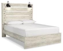 Load image into Gallery viewer, Cambeck Queen Panel Bed with Mirrored Dresser and Nightstand
