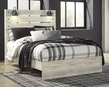 Load image into Gallery viewer, Cambeck Queen Panel Bed with Mirrored Dresser and Nightstand
