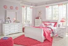 Load image into Gallery viewer, Anarasia Full Sleigh Bed with Mirrored Dresser, Chest and 2 Nightstands
