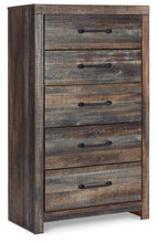 Load image into Gallery viewer, Drystan King Panel Bed with 2 Storage Drawers with Mirrored Dresser and Chest
