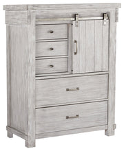 Load image into Gallery viewer, Brashland Queen Panel Bed with Mirrored Dresser, Chest and 2 Nightstands
