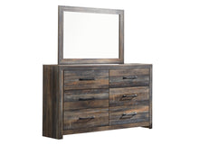 Load image into Gallery viewer, Drystan Full Bookcase Bed with Mirrored Dresser, Chest and Nightstand
