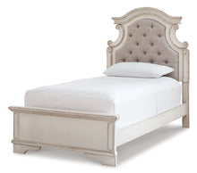 Load image into Gallery viewer, Realyn Twin Panel Bed with Mirrored Dresser, Chest and 2 Nightstands

