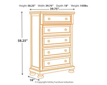 Load image into Gallery viewer, Porter Queen Sleigh Bed with Mirrored Dresser and Chest
