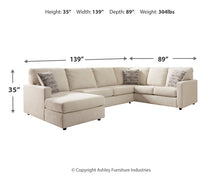 Load image into Gallery viewer, Edenfield 3-Piece Sectional with Ottoman
