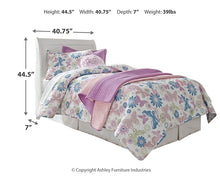 Load image into Gallery viewer, Anarasia Twin Sleigh Headboard with Mirrored Dresser, Chest and Nightstand
