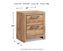 Load image into Gallery viewer, Hyanna Two Drawer Night Stand
