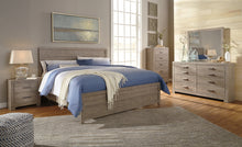 Load image into Gallery viewer, Culverbach King Panel Bed with Mirrored Dresser, Chest and 2 Nightstands
