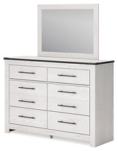 Load image into Gallery viewer, Schoenberg Queen Panel Bed with Mirrored Dresser, Chest and Nightstand
