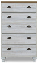 Load image into Gallery viewer, Haven Bay King Panel Storage Bed with Mirrored Dresser and Chest

