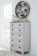 Load image into Gallery viewer, Haven Bay Queen Panel Storage Bed with Mirrored Dresser and Chest
