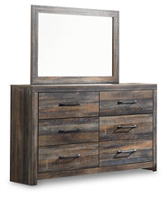 Load image into Gallery viewer, Drystan King Bookcase Bed with 4 Storage Drawers with Mirrored Dresser, Chest and 2 Nightstands
