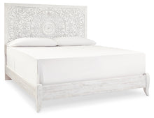 Load image into Gallery viewer, Paxberry King Panel Bed with Mirrored Dresser, Chest and 2 Nightstands
