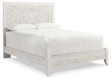 Load image into Gallery viewer, Paxberry Queen Panel Bed with Mirrored Dresser
