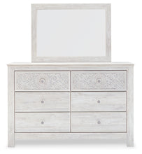 Load image into Gallery viewer, Paxberry Queen Panel Bed with Mirrored Dresser
