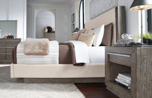 Load image into Gallery viewer, Anibecca King Upholstered Bed with Mirrored Dresser, Chest and 2 Nightstands
