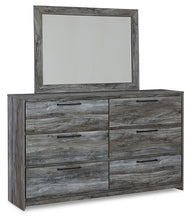 Load image into Gallery viewer, Baystorm King Panel Bed with 2 Storage Drawers with Mirrored Dresser, and Nightstand
