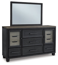 Load image into Gallery viewer, Foyland King Panel Storage Bed with Mirrored Dresser
