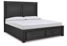 Load image into Gallery viewer, Foyland King Panel Storage Bed with Mirrored Dresser and Chest
