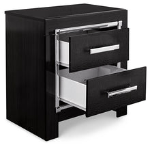 Load image into Gallery viewer, Kaydell King Upholstered Panel Storage Platform Bed with Mirrored Dresser and 2 Nightstands
