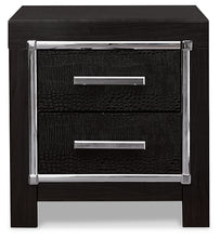 Load image into Gallery viewer, Kaydell King Upholstered Panel Storage Platform Bed with Mirrored Dresser and 2 Nightstands
