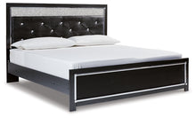 Load image into Gallery viewer, Kaydell King Upholstered Panel Bed with Mirrored Dresser
