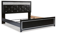 Load image into Gallery viewer, Kaydell King Upholstered Panel Bed with Mirrored Dresser
