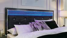 Load image into Gallery viewer, Kaydell King Upholstered Panel Bed with Mirrored Dresser
