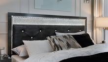 Load image into Gallery viewer, Kaydell King Upholstered Panel Bed with Mirrored Dresser
