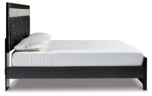 Load image into Gallery viewer, Kaydell King Upholstered Panel Bed with Mirrored Dresser
