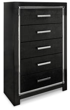 Load image into Gallery viewer, Kaydell Queen Upholstered Panel Headboard with Mirrored Dresser, Chest and Nightstand
