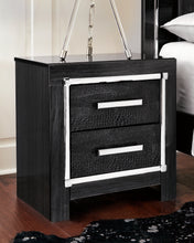 Load image into Gallery viewer, Kaydell King Upholstered Panel Bed with Mirrored Dresser and 2 Nightstands
