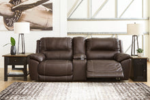 Load image into Gallery viewer, Dunleith 3-Piece Power Reclining Loveseat with Console
