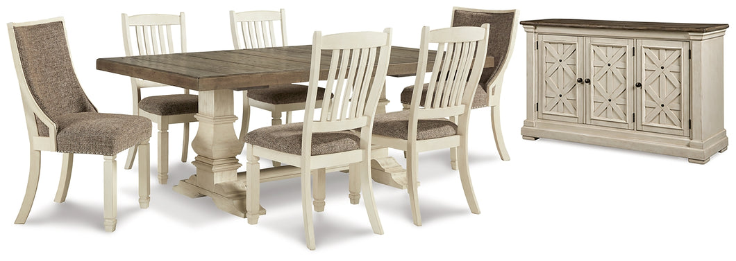 Bolanburg Dining Table and 6 Chairs with Storage
