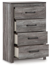 Load image into Gallery viewer, Bronyan Queen Panel Bed with Mirrored Dresser and 2 Nightstands
