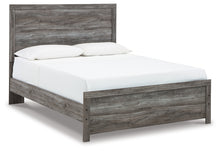 Load image into Gallery viewer, Bronyan Queen Panel Bed with Mirrored Dresser and 2 Nightstands
