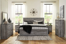 Load image into Gallery viewer, Bronyan Queen Panel Bed with Mirrored Dresser and 2 Nightstands
