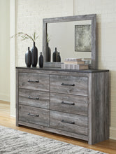 Load image into Gallery viewer, Bronyan Queen Panel Bed with Mirrored Dresser and 2 Nightstands
