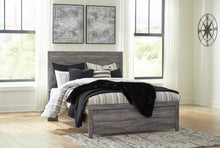 Load image into Gallery viewer, Bronyan Queen Panel Bed with Mirrored Dresser and 2 Nightstands

