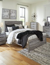 Load image into Gallery viewer, Bronyan Queen Panel Bed with Mirrored Dresser and 2 Nightstands

