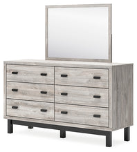 Load image into Gallery viewer, Vessalli King Panel Bed with Mirrored Dresser, Chest and 2 Nightstands
